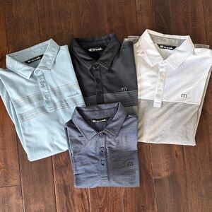 TRAVIS MATHEWS Golf Polos - size Medium - BUY ALL 4 TOGETHER FOR A BARGAIN